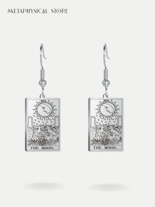 Tarot card earrings