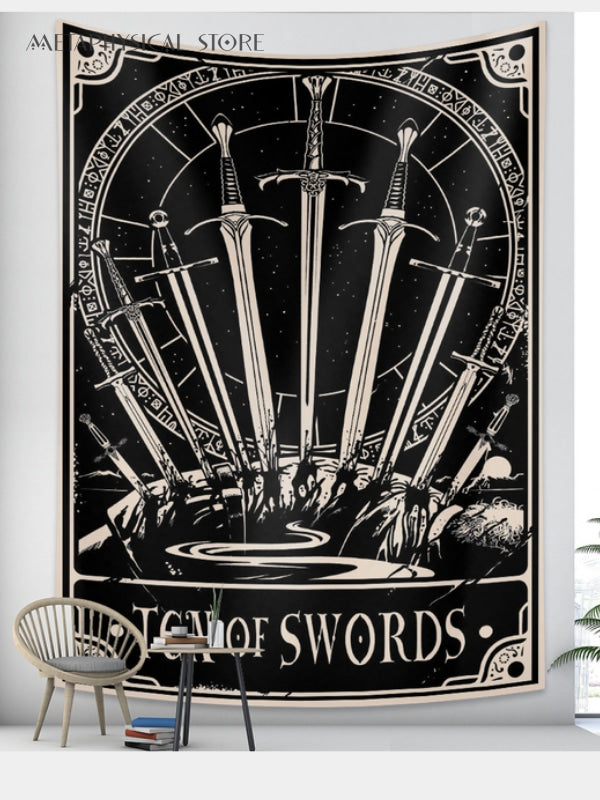 Tarot card tapestry