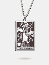 The tower card necklace