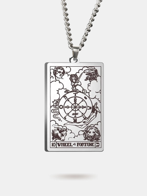 The wheel of fortune card necklace