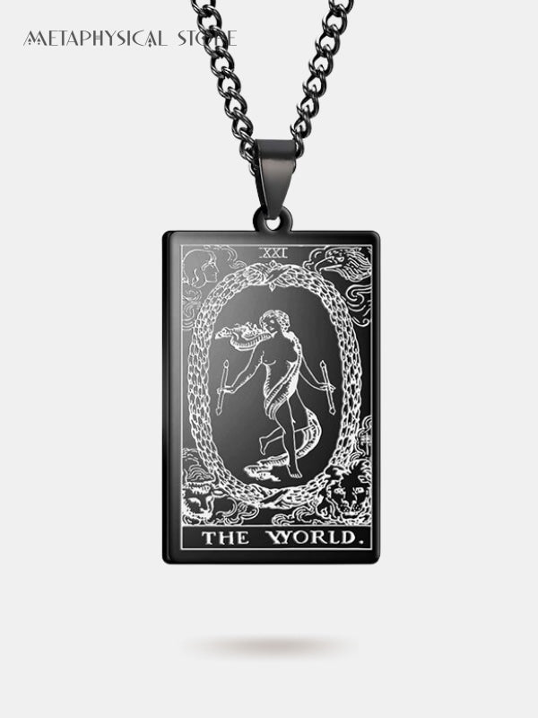 The world card necklace