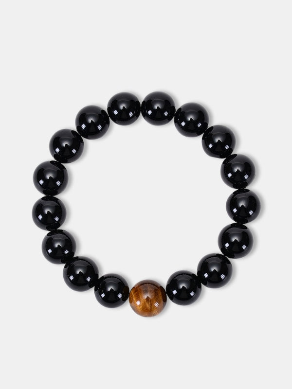 Tiger eye black onyx bracelet