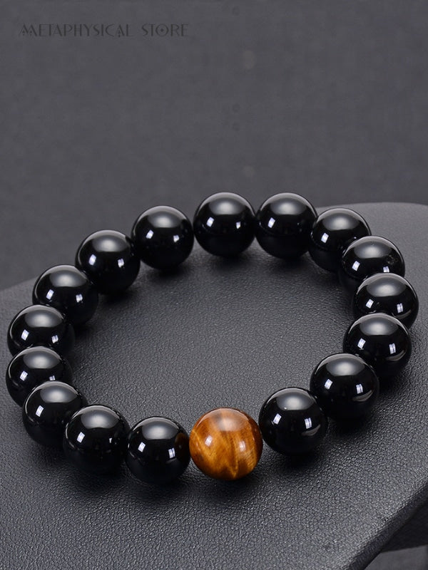 Tiger eye black onyx bracelet