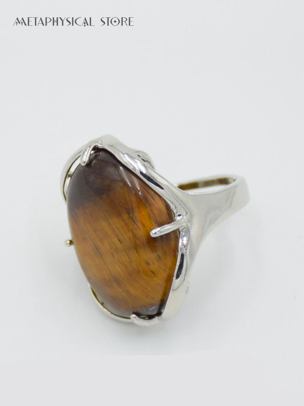 Tiger eye stone ring