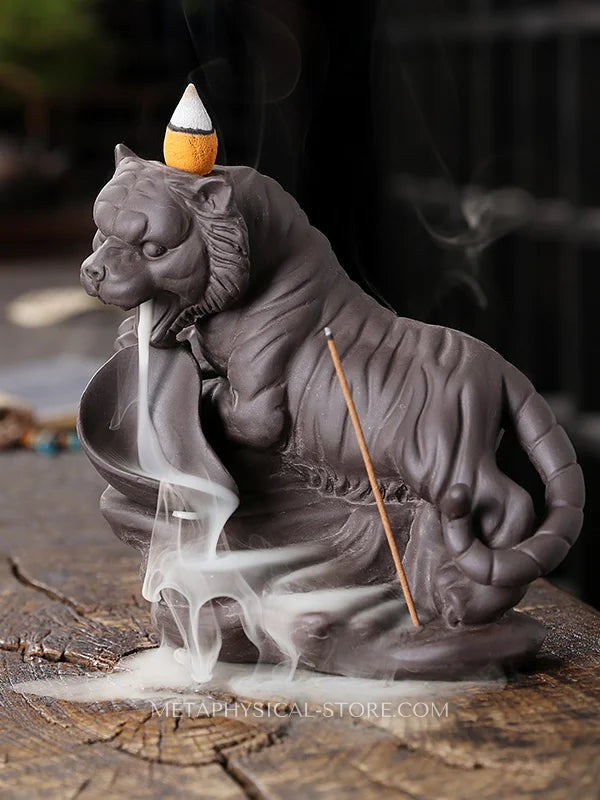 Tiger incense burner