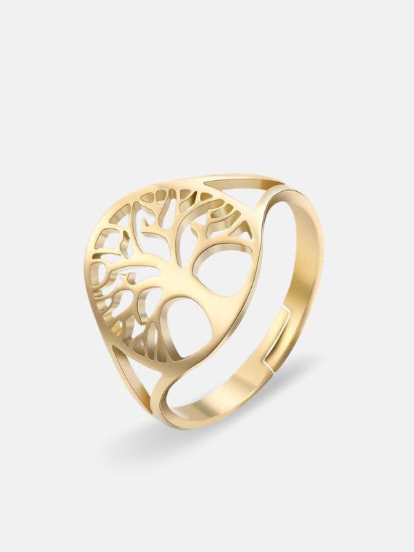 Tree of life ring gold