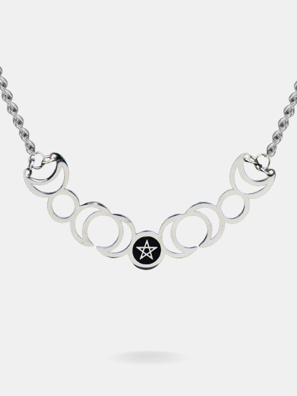 Triple moon necklace