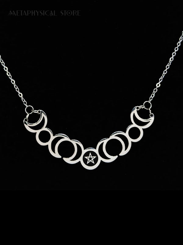 Triple moon necklace