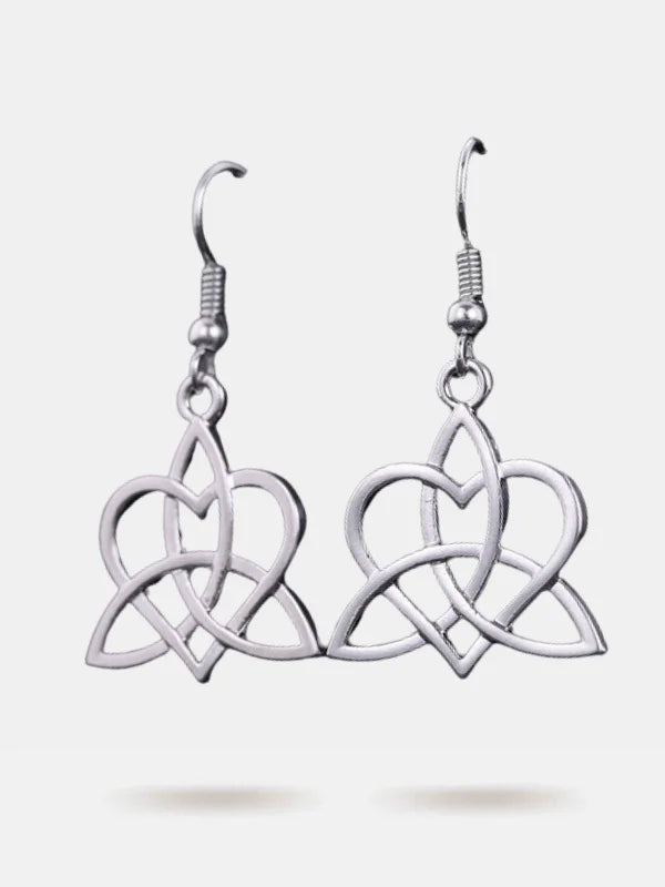 Triquetra Heart Earrings