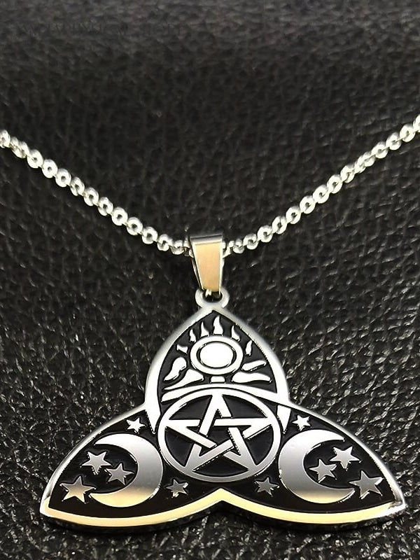 Triquetra knot necklace