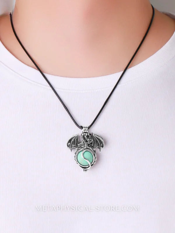 Turquoise Dragon Necklace - Turquoise