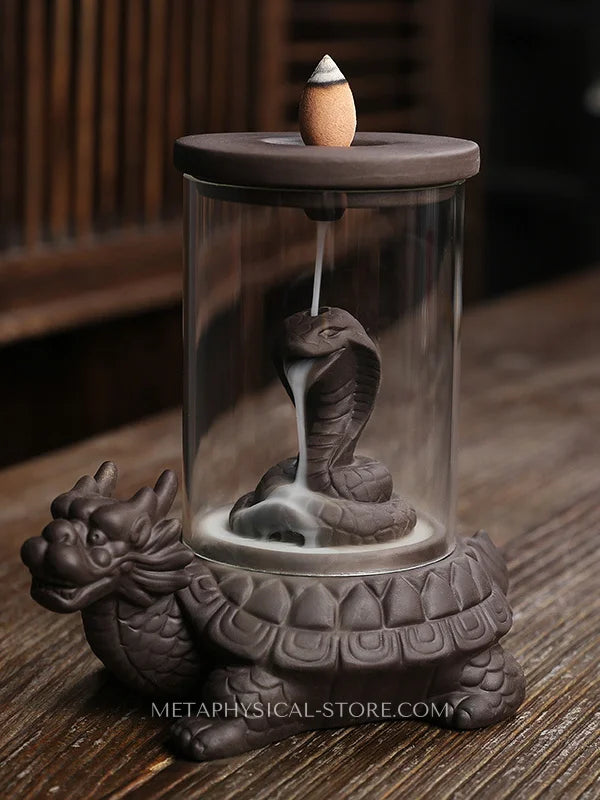 Turtle incense burner