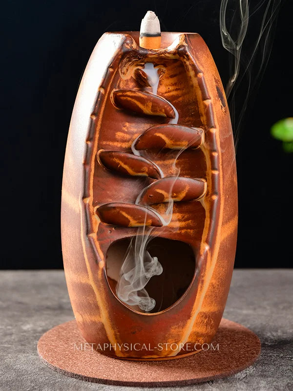 Waterfall incense burner