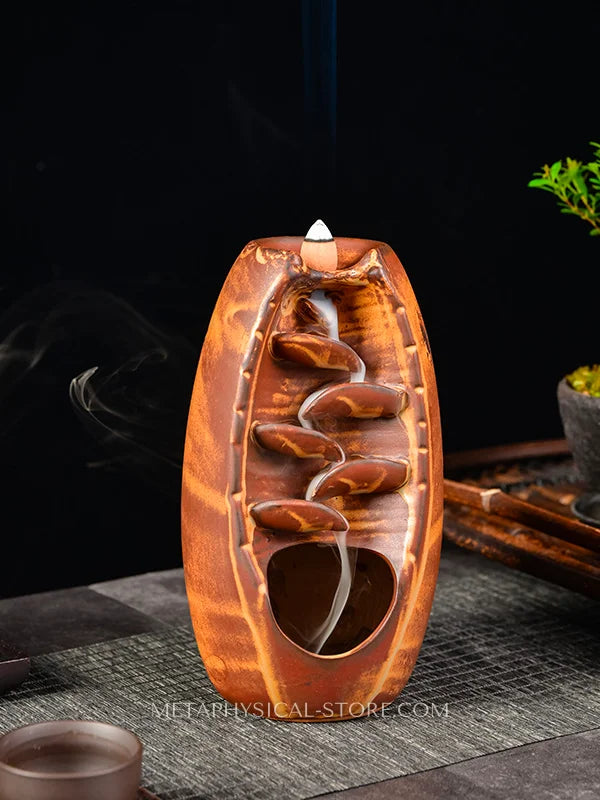 Waterfall incense burner