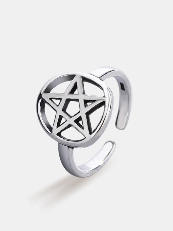 Wiccan pentacle ring
