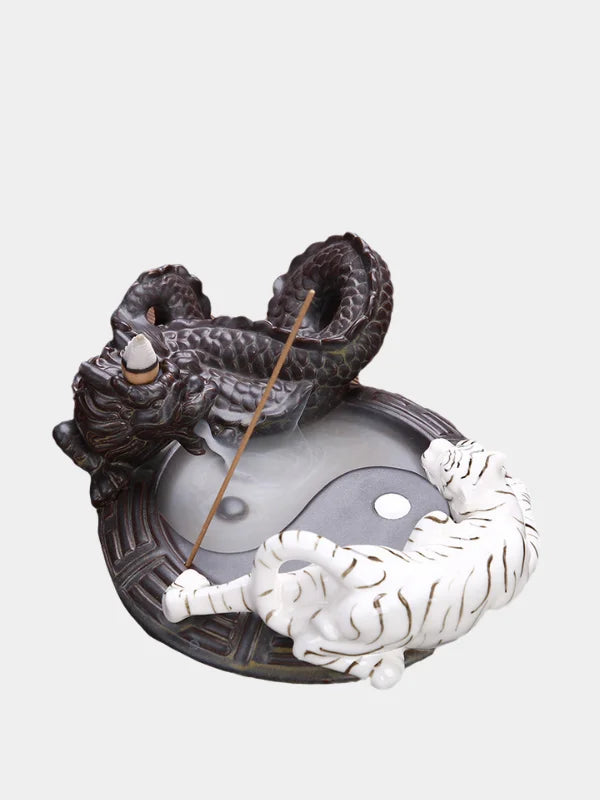 Yin Yang incense burner
