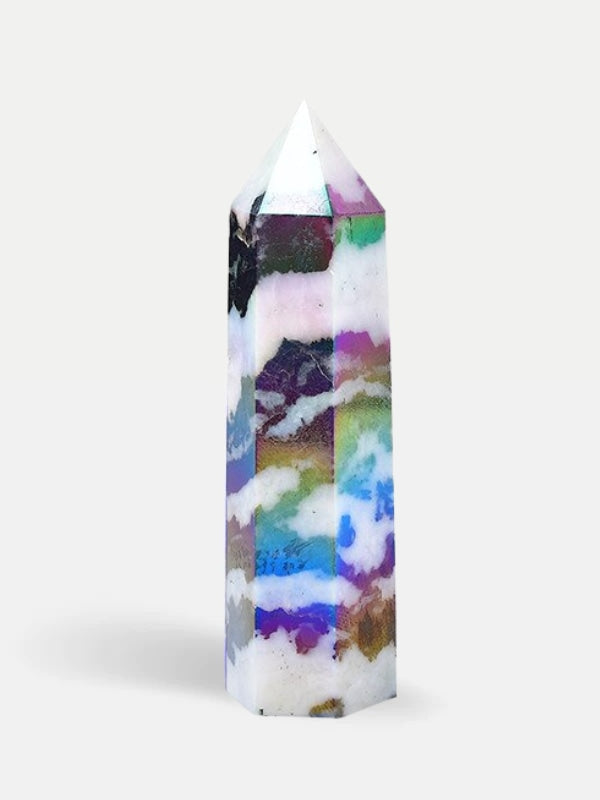 Zebra quartz tower