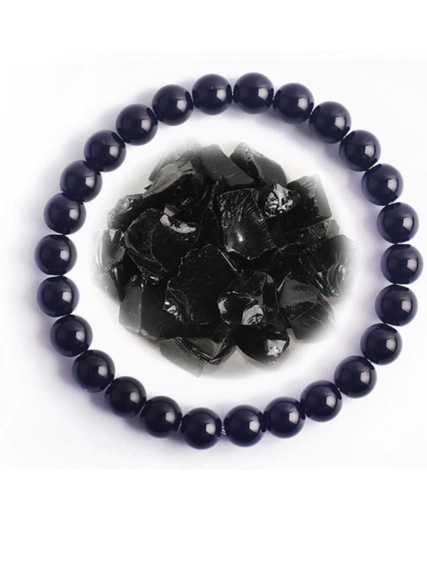 Obsidian Bead Bracelet