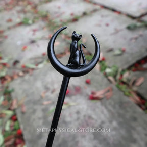 Black Cat Hair Stick