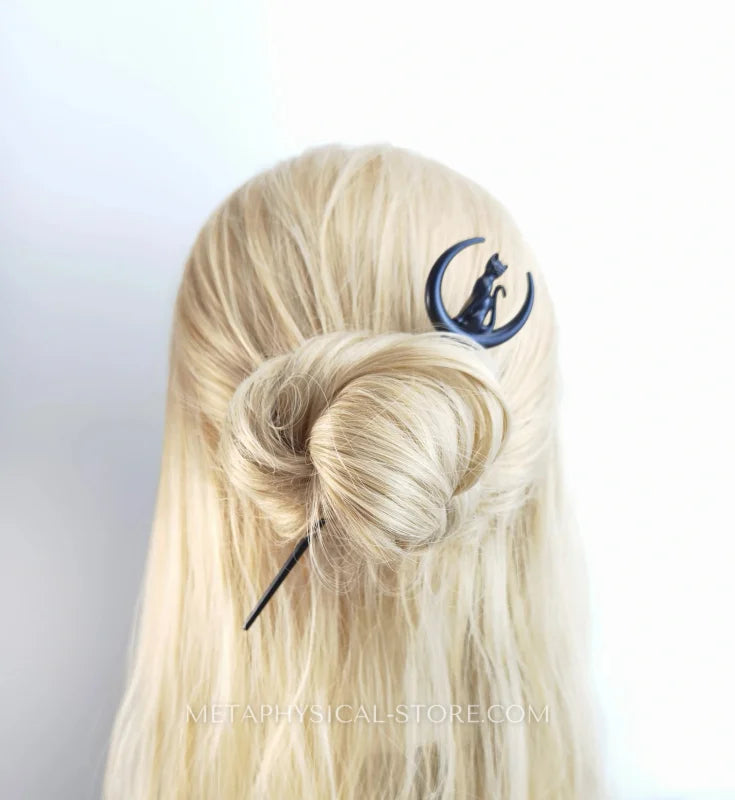 Black Cat Hair Stick