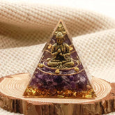 Buddha Orgone Pyramid - Amethyst