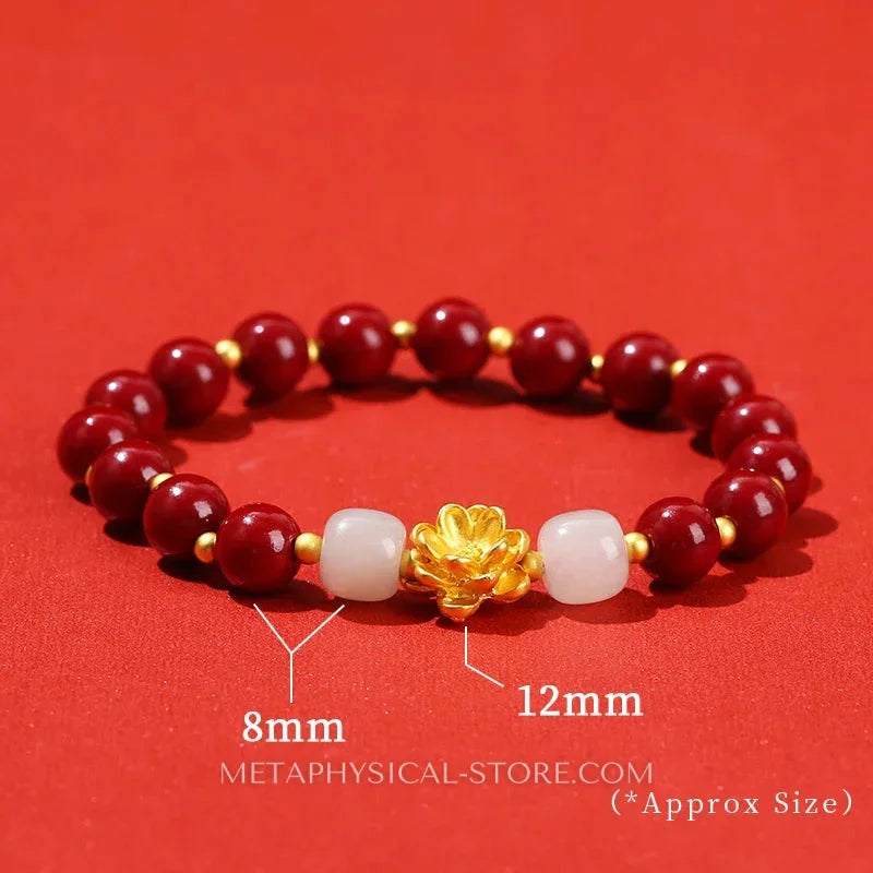 Cinnabar Bracelet - Lotus