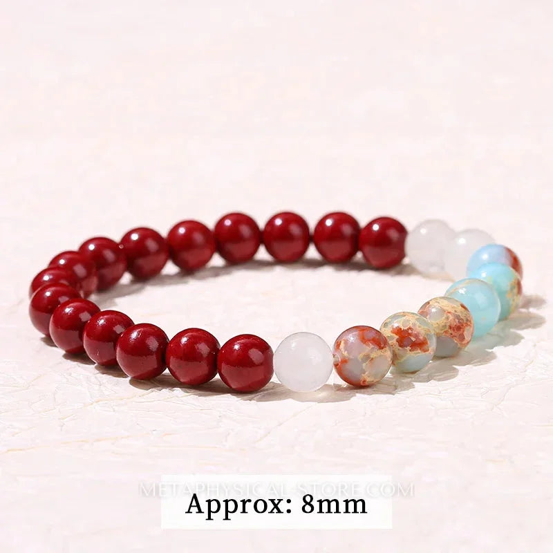 Cinnabar Bracelet - Shoushan stone