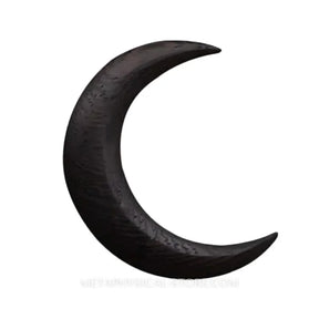 Crescent Moon Hair Pin - Black / Large