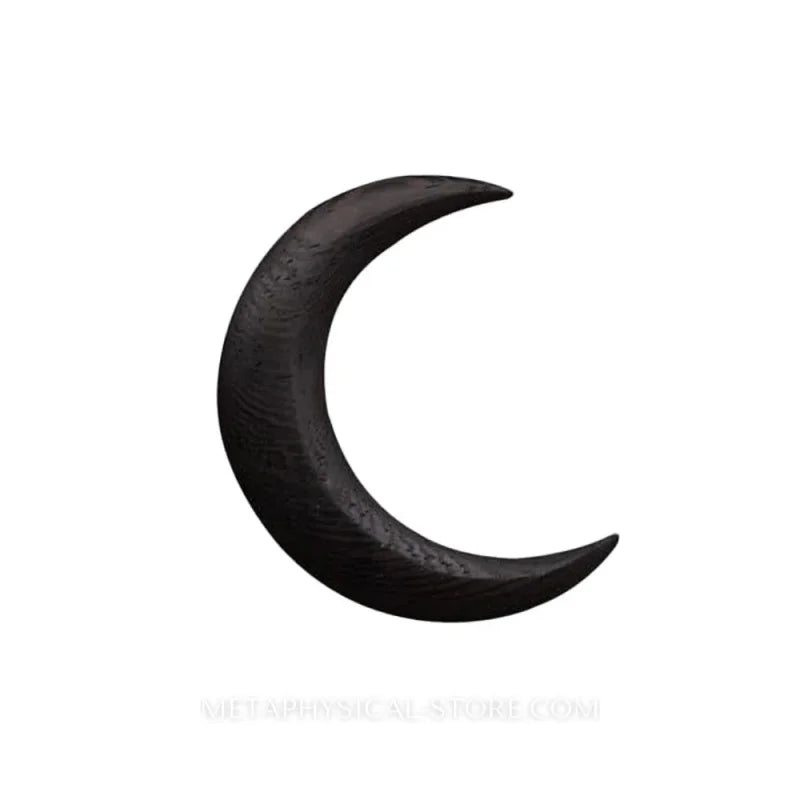 Crescent Moon Hair Pin - Black / Small