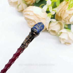 Crystal Witch Wand - Lapis lazuli