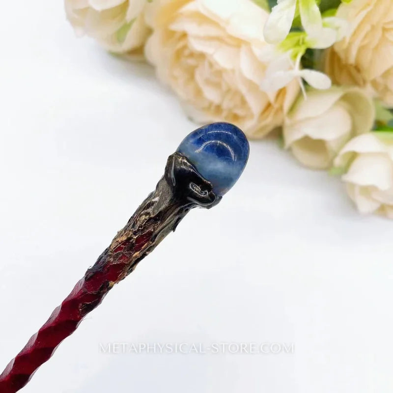 Crystal Witch Wand - Sodalite