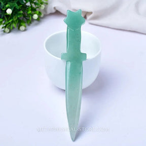 Gemstone Knife - Green aventurine