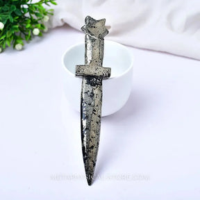 Gemstone Knife - Pyrite