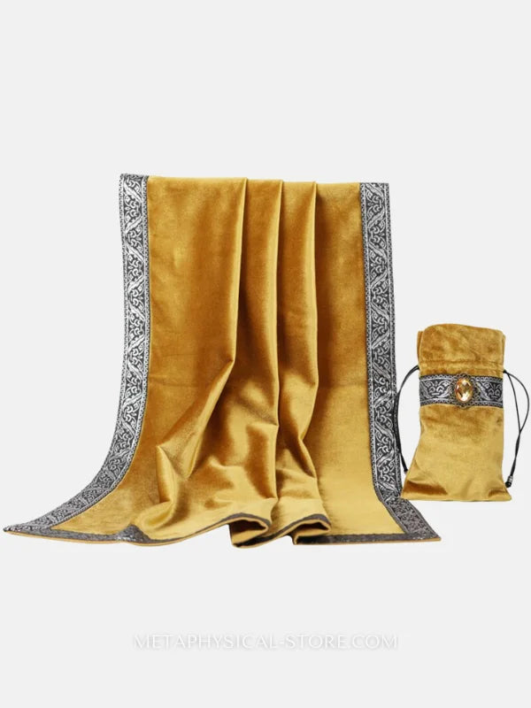 Gold tarot card bag - 1