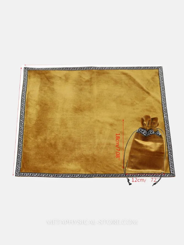 Gold tarot card bag
