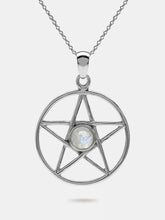 Moonstone Pentacle necklace