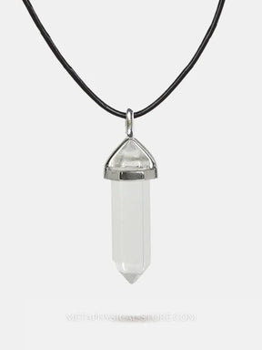 Pendulum Necklace - Clear quartz