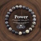 Power Bracelet - Black picasso