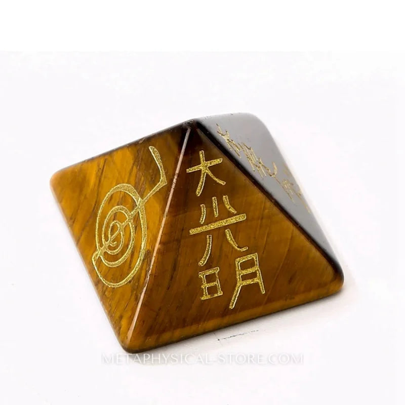 Reiki Pyramid - Tiger eye