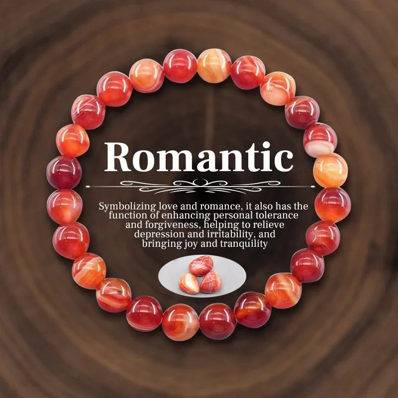 Romantic Bracelet - Red agate