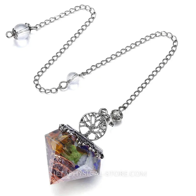 Tree of Life Orgone Pendulum - Chakra