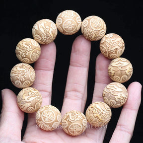 Wooden Bead Bracelet - 17 (20mm)