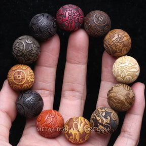 Wooden Bead Bracelet - 19 (20mm)