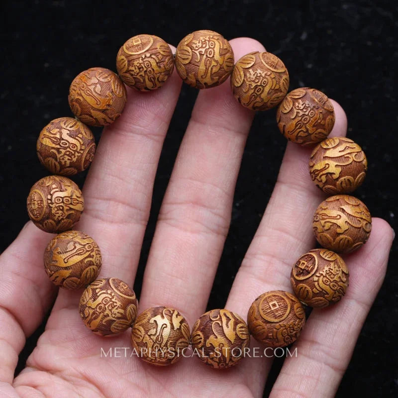 Wooden Bead Bracelet - 5 (15mm)