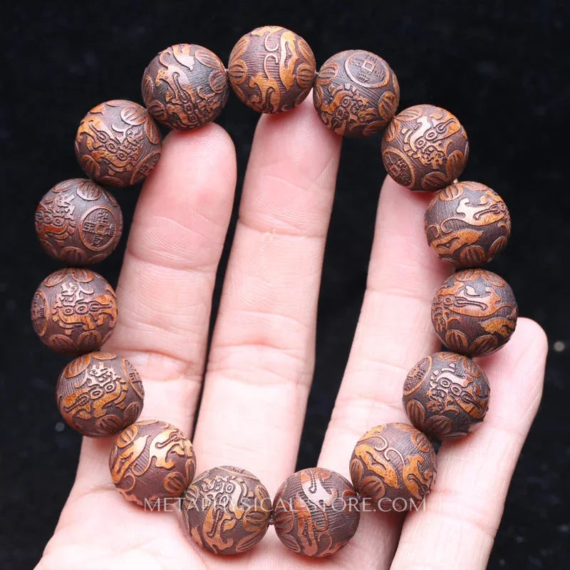 Wooden Bead Bracelet - 7 (15mm)