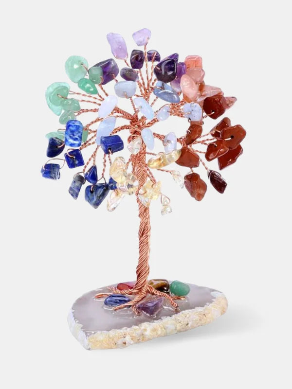 Tree Of Life 7 Chakra Natural Stone Reiki Décor Tree - Life Gemstone For Positive Energy & Healing Natural Shape Crystal - Foto 4