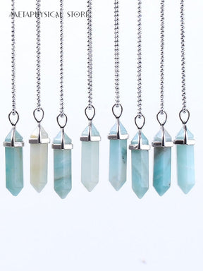 Amazonite crystal necklace