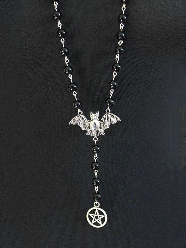 Bat Pentagram necklace