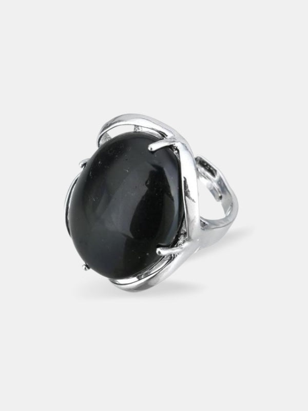 Black agate ring