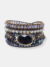 Black onyx wrap bracelet